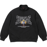 Crest Applique Half Zip Sweatshirts