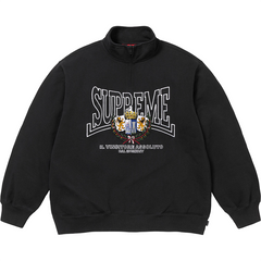 Crest Applique Half Zip Sweatshirts