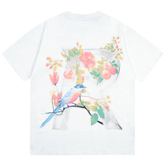 REPRESENT Floral Flower Initial T-Shirt