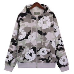 Denim Tears Cotton Wreath Camouflage Zipper Hoodie