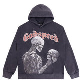 Skeletons Pattern Printed Hoodies