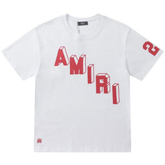 AMIRI Logo Printed Crewneck T-Shirts