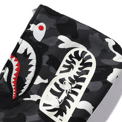 BAPE Fluorescence Colorblock Camo Shark Zipper Hoodie