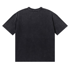 Death Chain Garment Dyed Print Crop Tee