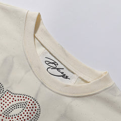 Burnt F-Terry Cropped Tee