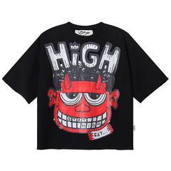 Stay High F-Terry Cropped Tee