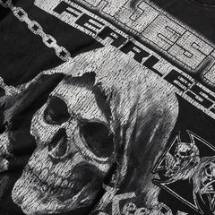 Death Chain Garment Dyed Print Crop Tee