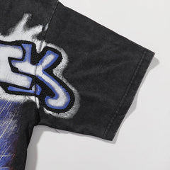 Lion Football Graphic Crop Tee