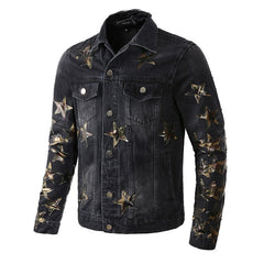 AMIRI star-patch detail denim jacket