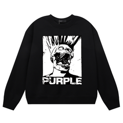 Purple Brand Logo Printed Sweatshirts