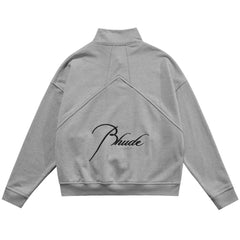 RHUDE Vintage Stand Collar Half Zip Sweatshirt