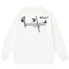 Off White Logo Workers Sweatshirts