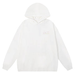 AMIRI Logo Print Cotton Pullover Hoodie