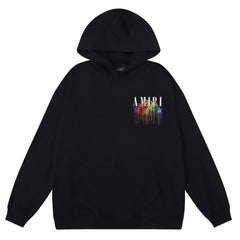 AMIRI Rainbow Logo Print Hoodie