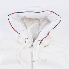 MONCLER White Pavin Down Jacket