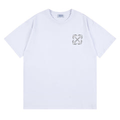 Off White Logo Pattern Print T-Shirts