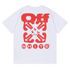 Off White Arrow Logo Pattern T-Shirts