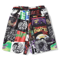 BAPE Album Monogram Sweat Shorts