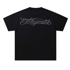 Washed Distressed Rhinestone Tee