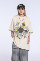 SAINT MICHAEL "KEEP FASHINON" letter print T-Shirts