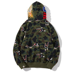 BAPE Shark 1st Camo Shark Zip Hoodie