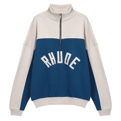 RHUDE Contrast Varsity Cotton Sweatshirt