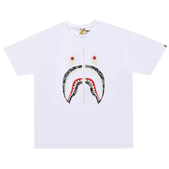 BAPE Glow Color Camo Shark T-Shirts