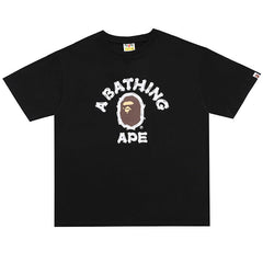 BAPE College Relaxed T-Shirts White/Black