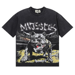 Bulldog Graphic Crop Tee