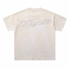 Racing Car Pattern Rhinestone Tee