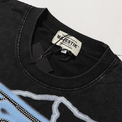 Astronaut Graphic Crop Tee
