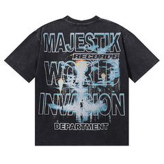 Department Garment Dyed Print Crop Tee