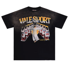 Letter Pattern T-shirt #V2926