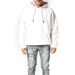 NODP White Oversize Hoodie
