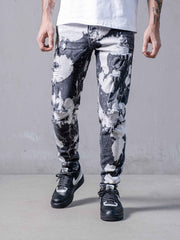 Bleached on Black Jeans