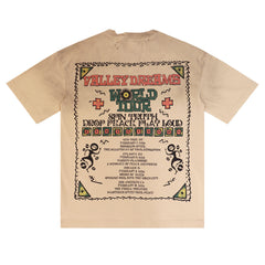 Letter Print Distressed Tee