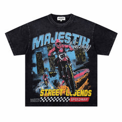 Motorcycle Rhinestone Tee