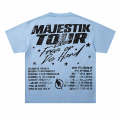 Washed Distressed Rhinestone Tee