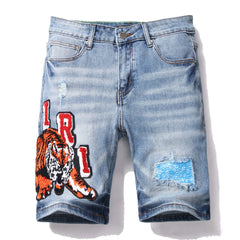 AMIRI Varsity Denim Shorts