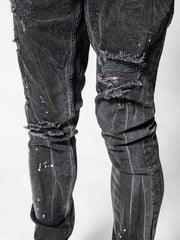 NODP Messy Black Jeans