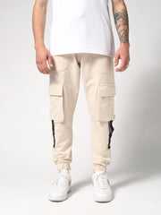 NODP Creme Cargo Sweatpants