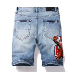 AMIRI Varsity Denim Shorts