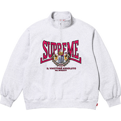 Crest Applique Half Zip Sweatshirts