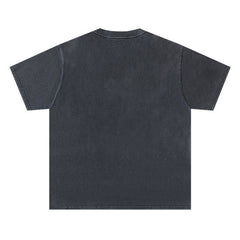 Washed Distressed Rhinestone Tee