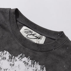 Bling Rhinestone Cropped Tee