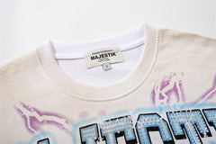 Washed Distressed Rhinestone Tee