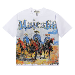 Cowboy Graphic Crop Tee