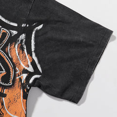 Tarantula Garment Dyed Print Crop Tee