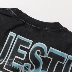 Department Garment Dyed Print Crop Tee