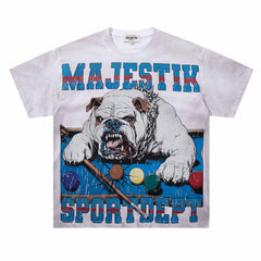 Dog Pattern Rhinestone Tee